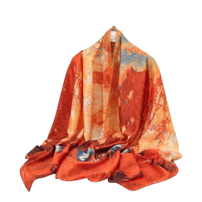 Foulard ample en satin