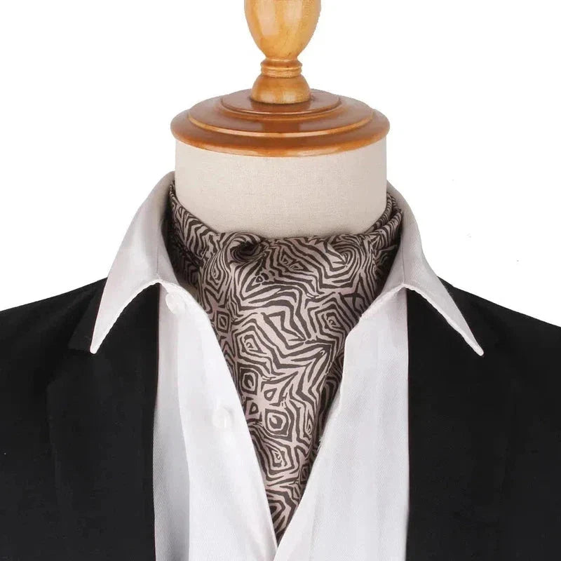 Foulard ascot à dessins