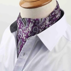 Foulard ascot classique pour homme