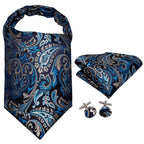 Foulard ascot de soie pour homme