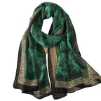 Foulard au motif léopard multicolore