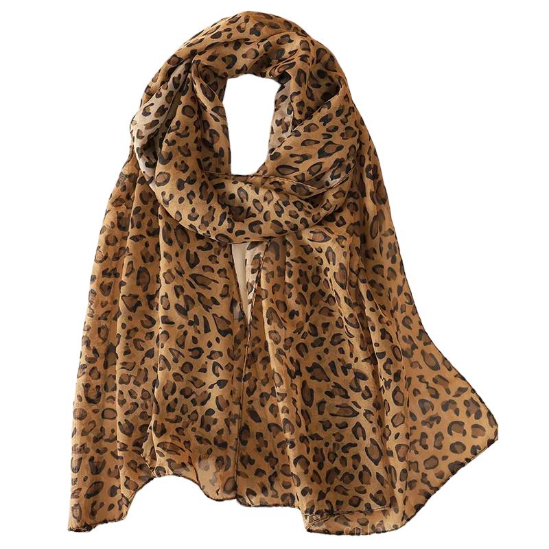 Foulard aux couleurs multiples motif léopard