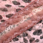 Foulard avec imprimé léopard