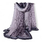 Foulard avec motif léopard imprimé