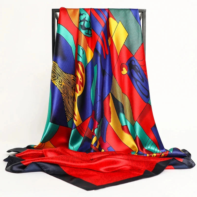 Foulard carré de taille 90x90