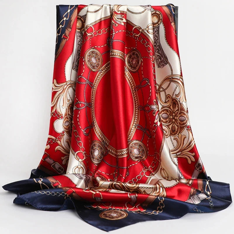 Foulard carré mesurant 90x90