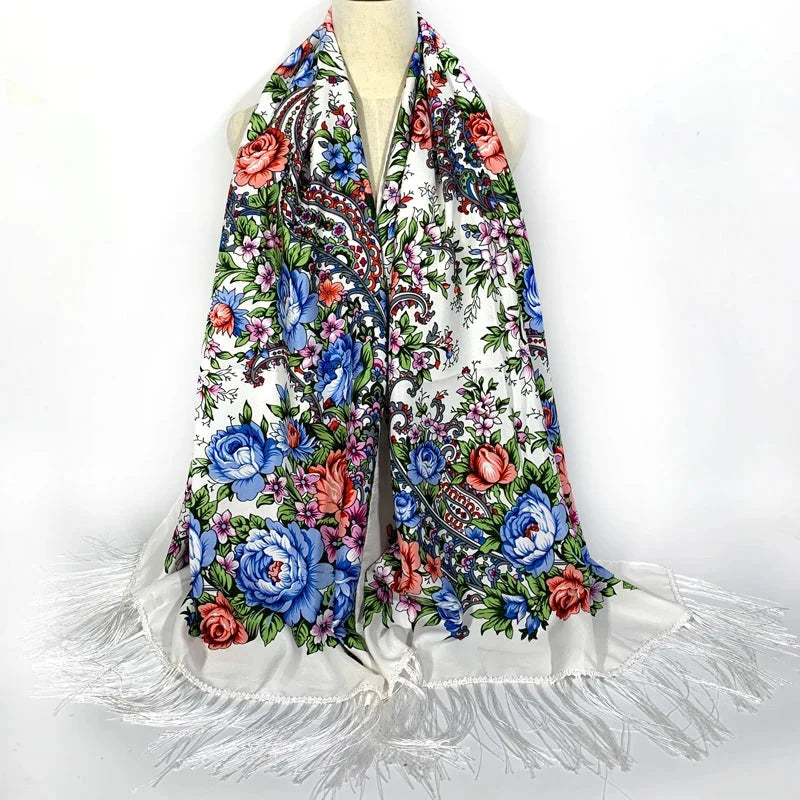 Foulard châle à inspiration russe