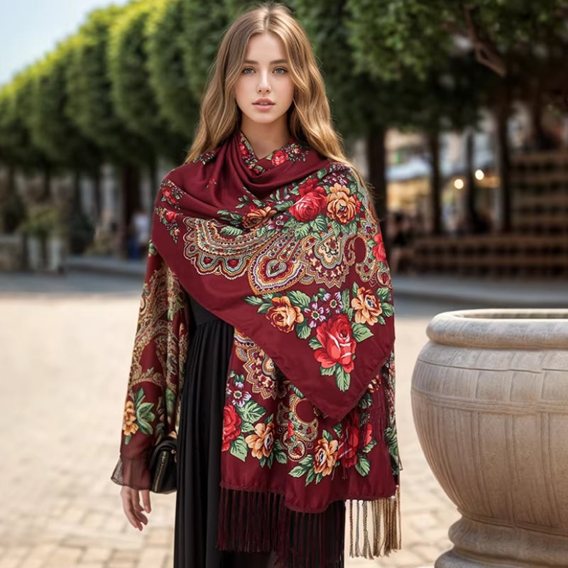 Foulard châle russe
