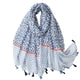 Azuurblauw en wit