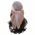 Foulard cheveux avec dentelle