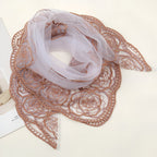 Foulard cheveux orné de dentelle