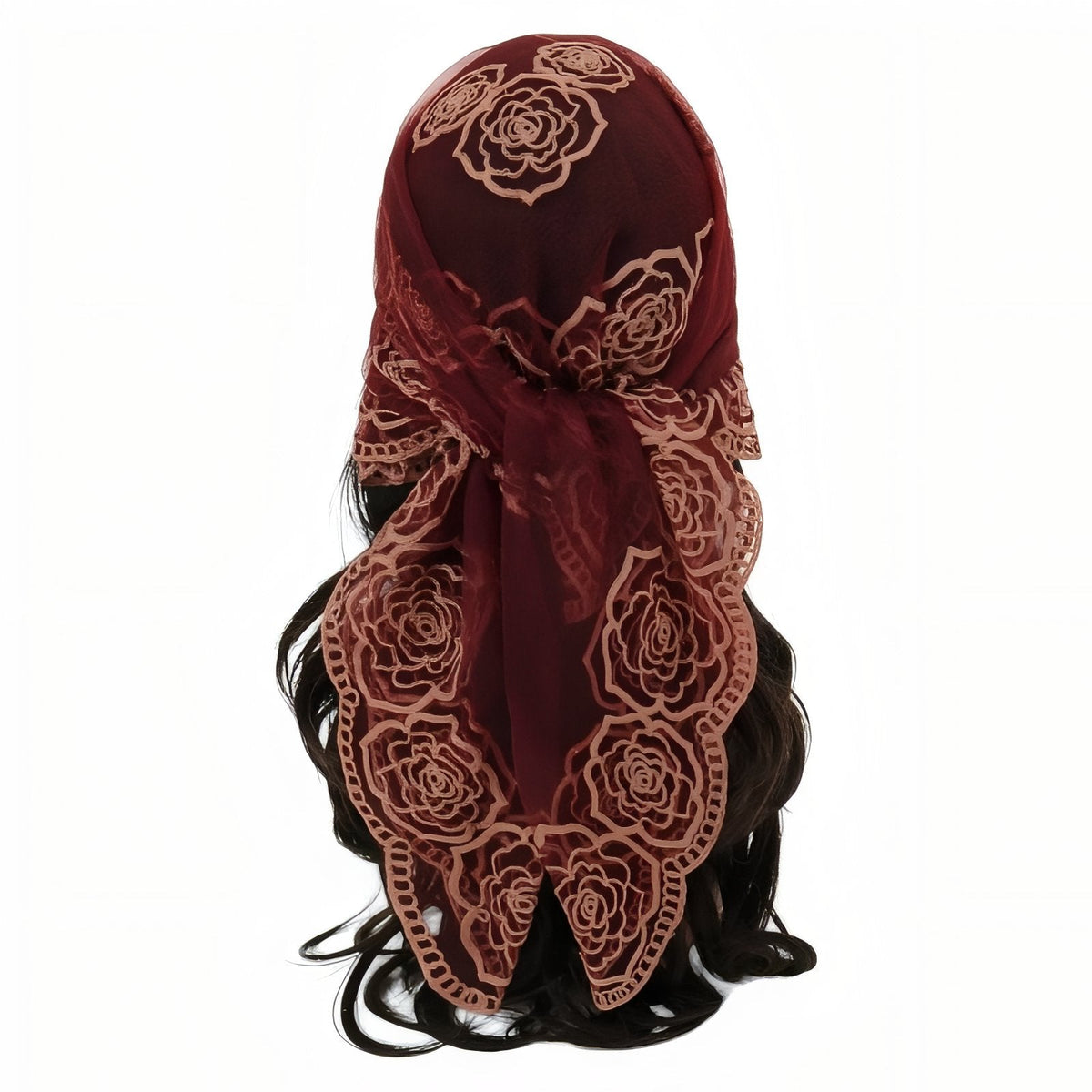 Foulard cheveux style dentelle