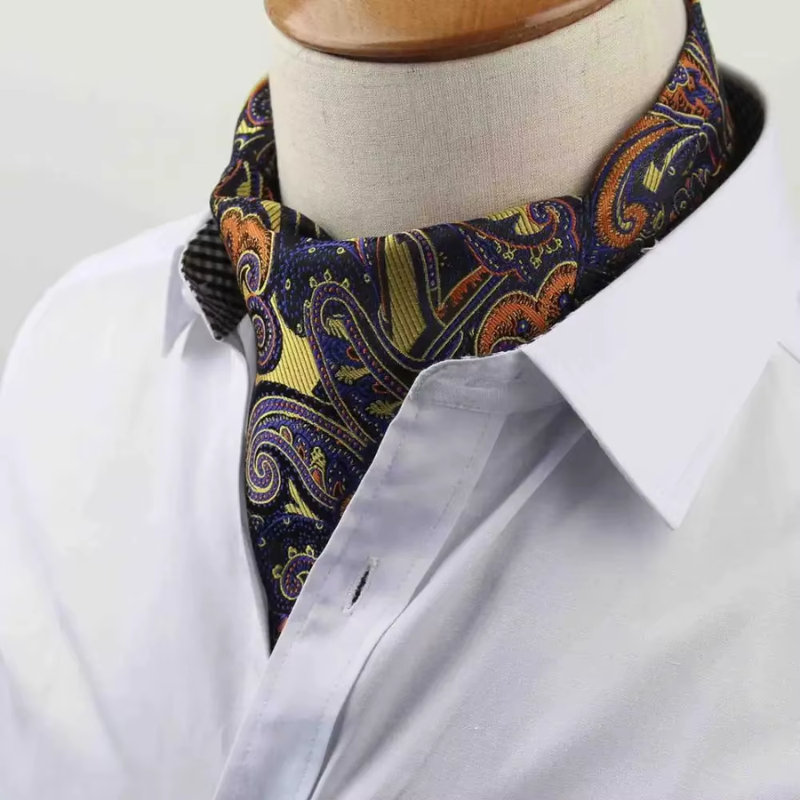 Foulard de cou ascot homme