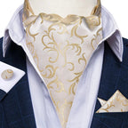 Foulard de cou cravate en soie pour homme