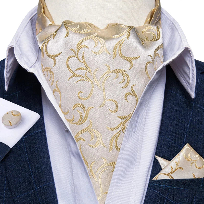 Foulard de cou cravate en soie pour homme