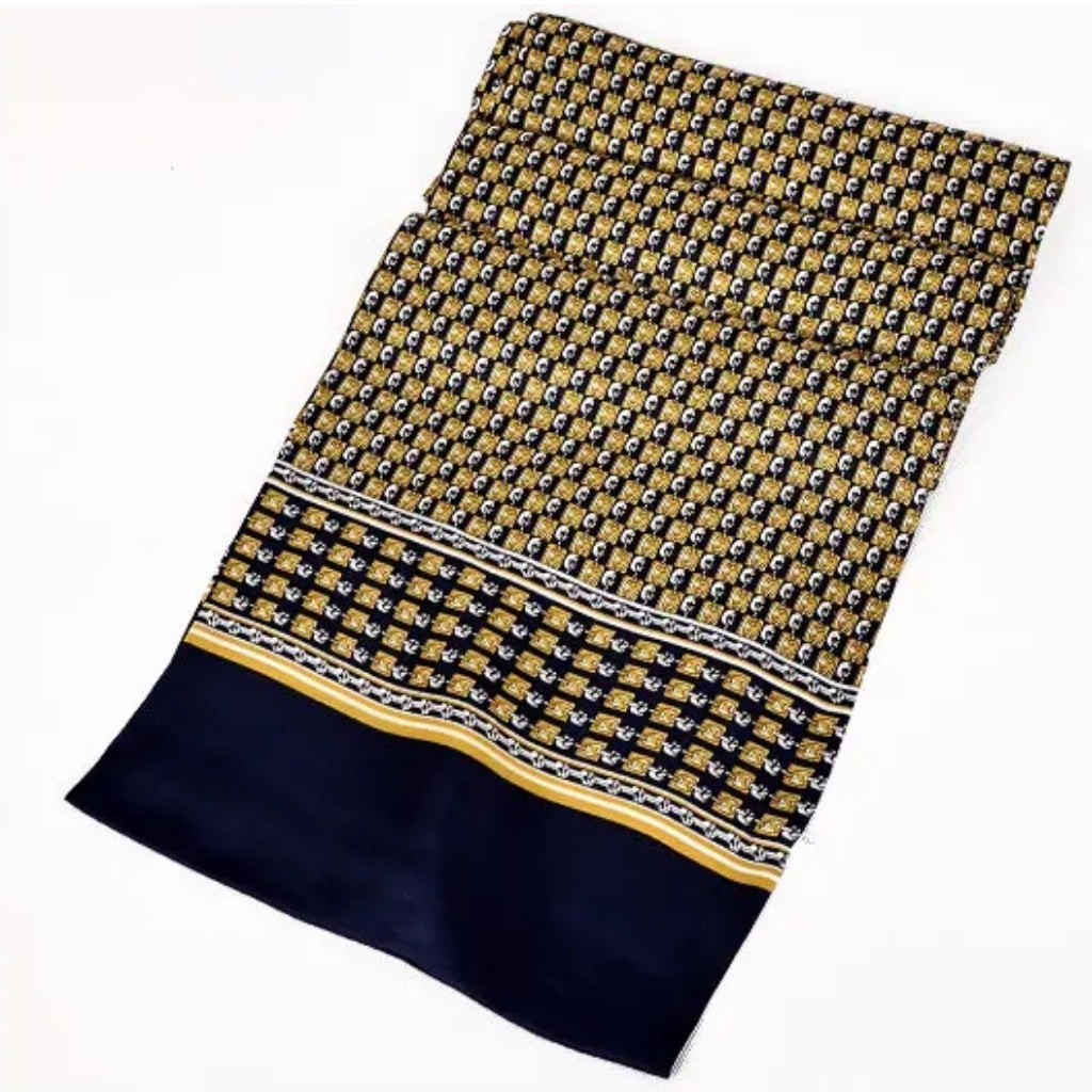 Foulard de cou homme confectionné en soie
