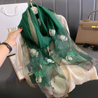 Foulard de mousseline de soie pour femme