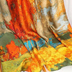 Foulard de satin grande taille