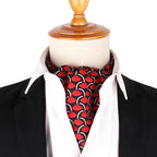 Foulard de style ascot à motifs