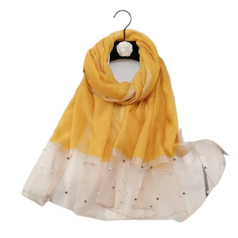 Foulard décoratif avec perles