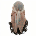 Foulard dentelé pour cheveux
