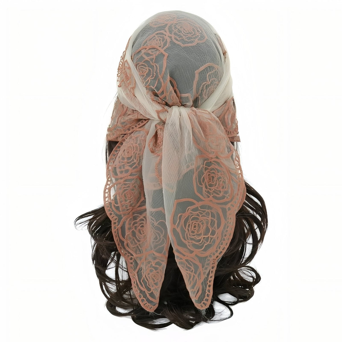Foulard dentelé pour cheveux