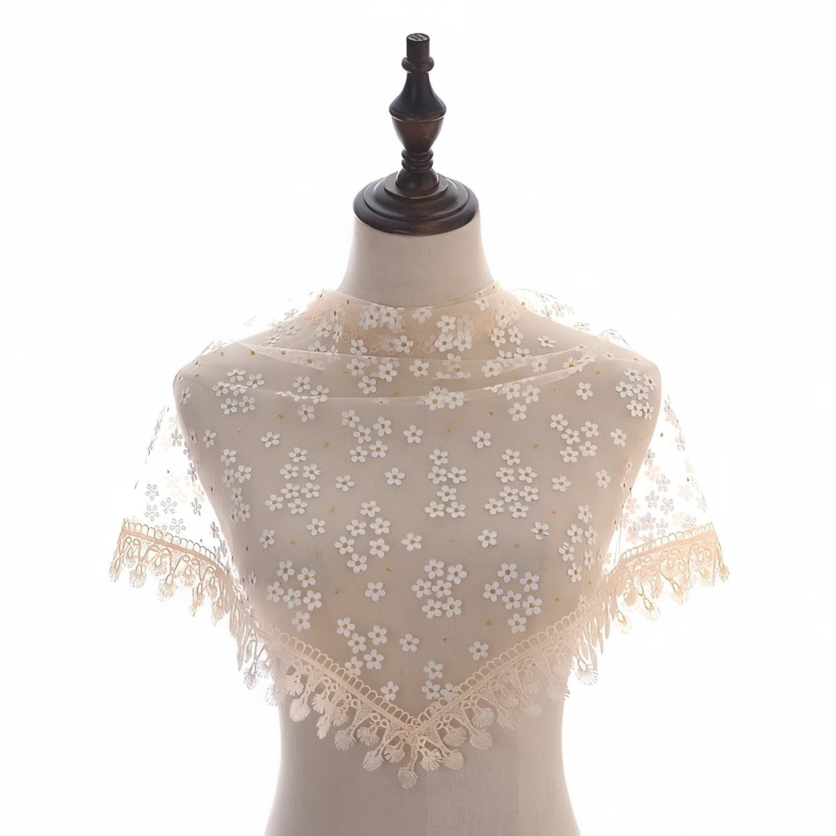Foulard en dentelle format triangle