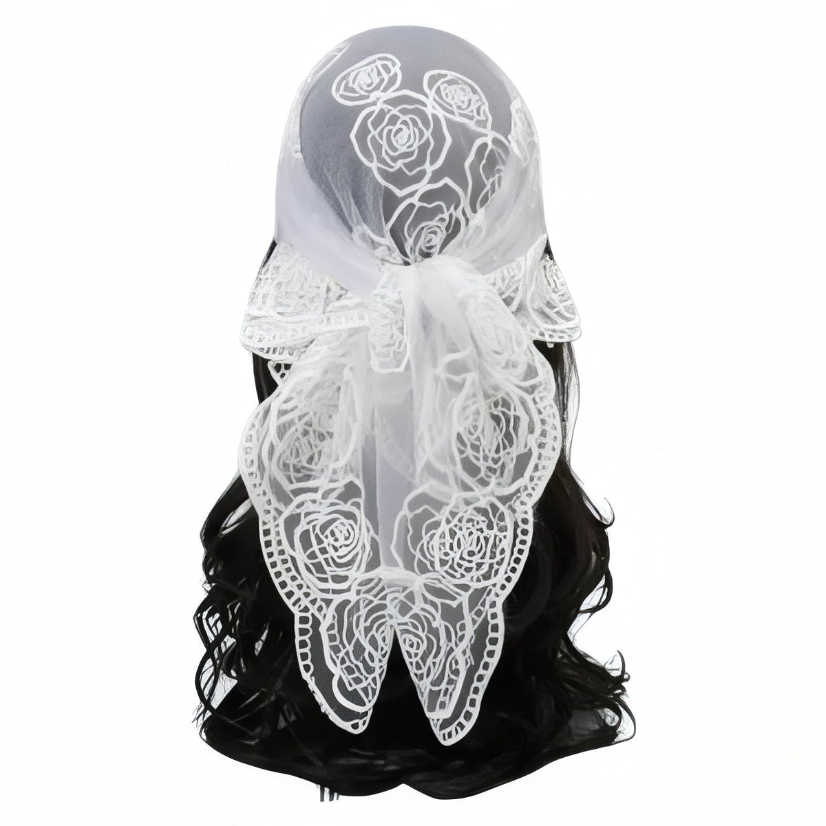 Foulard en dentelle pour cheveux