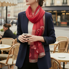 Foulard en mousseline de soie pour femme