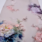Foulard en soie à fleurs