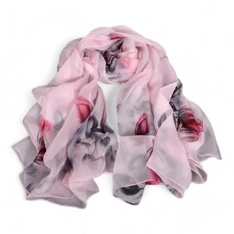 Foulard en soie à motifs pour femme