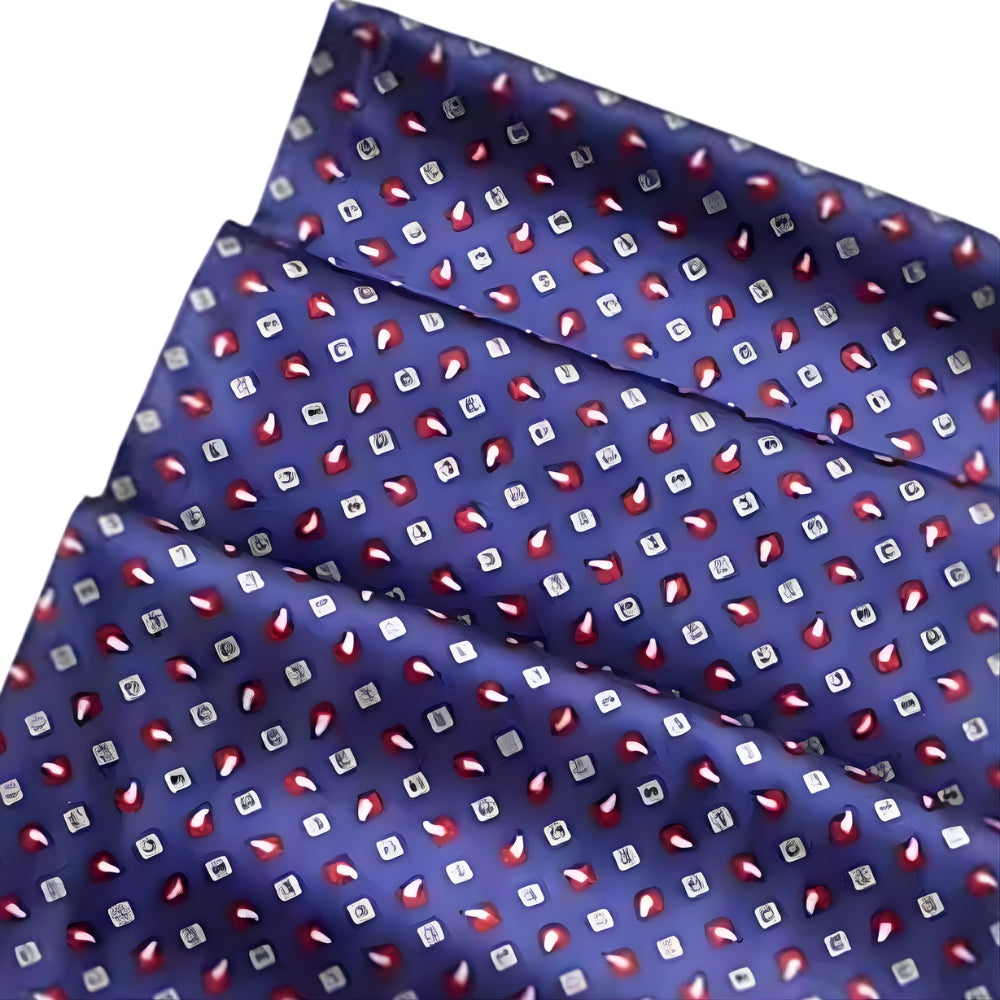 Foulard en soie destiné au cou des hommes