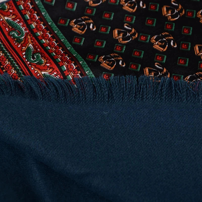 Foulard en soie façon écharpe homme