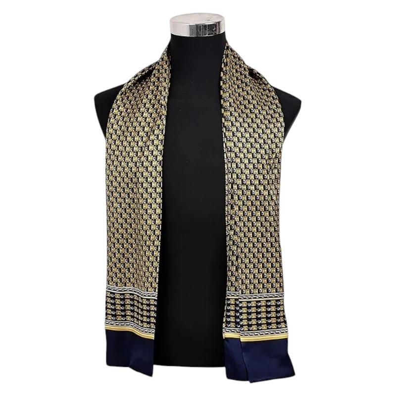 Foulard en soie masculin pour le cou