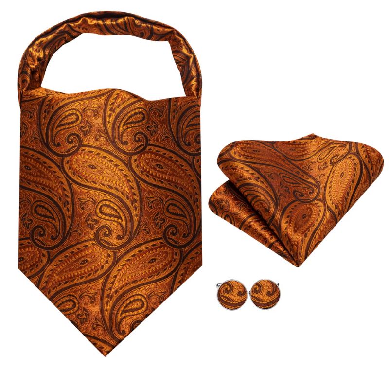 Foulard en soie pour homme type ascot