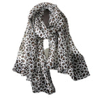Foulard façon léopard aux couleurs multiples