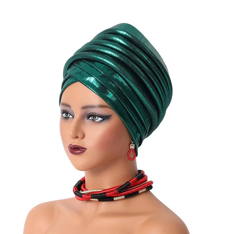 Foulard façon turban d’inspiration africaine