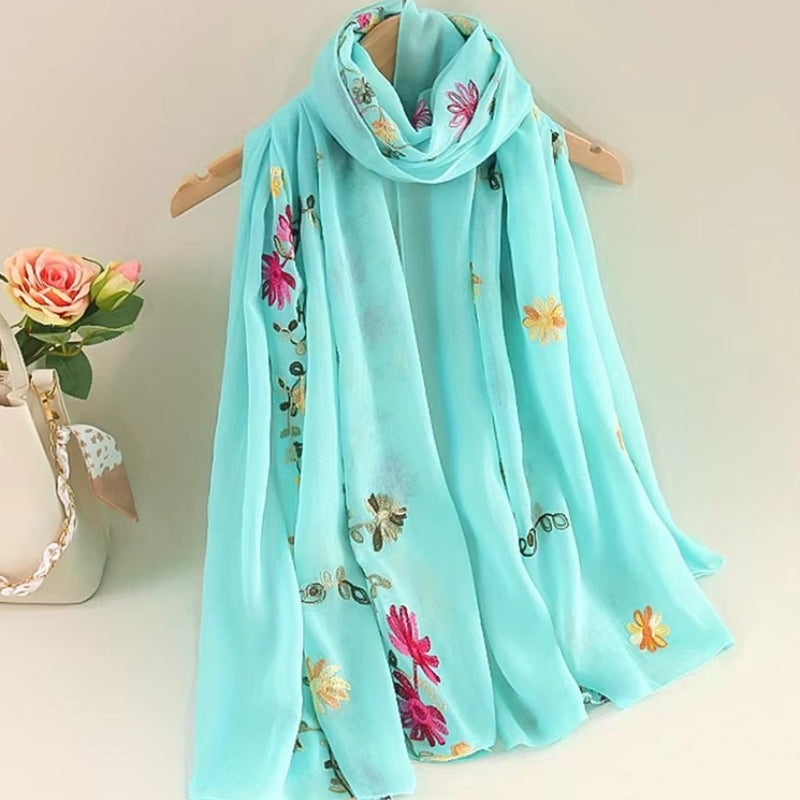 Foulard féminin de style fleuri