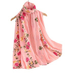 Foulard femme de style fleuri