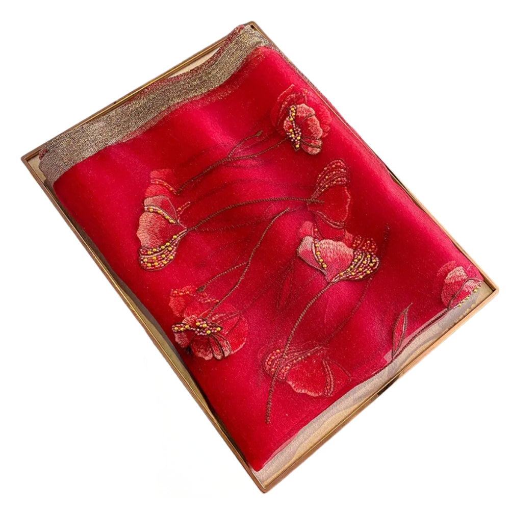 Foulard femme en mousseline de soie