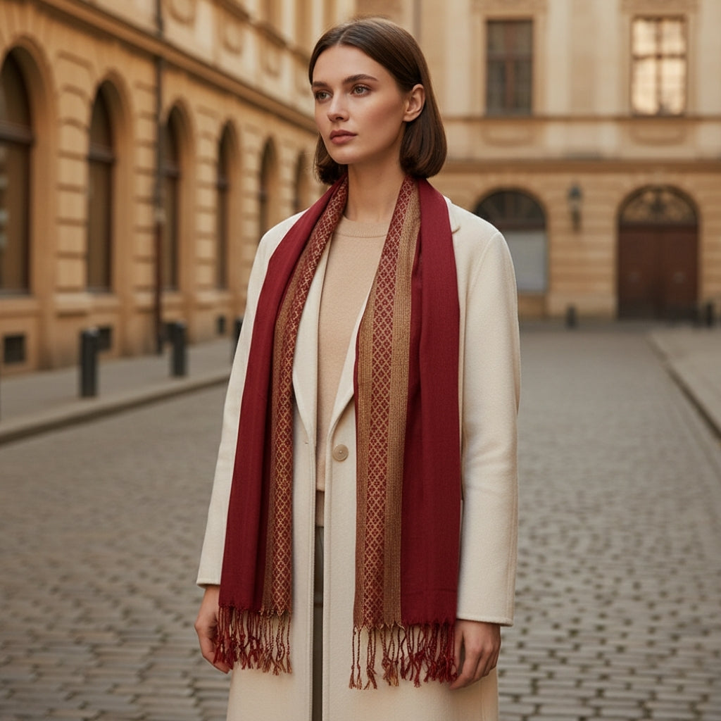 Foulard femme en pashima