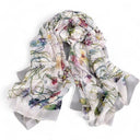 Foulard femme en soie imprimée