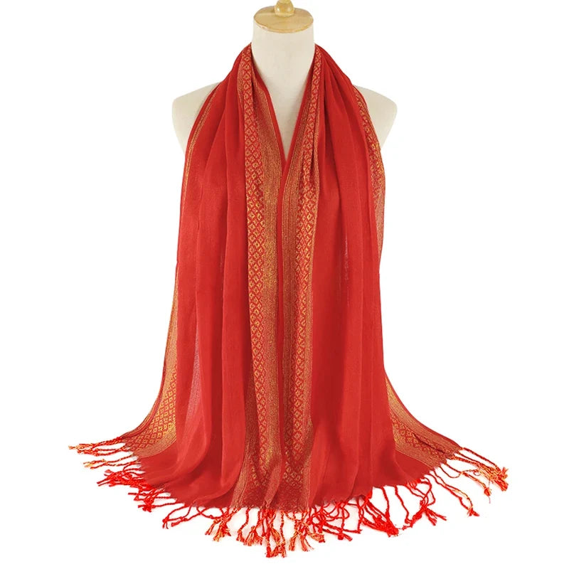 Foulard femme style pashima
