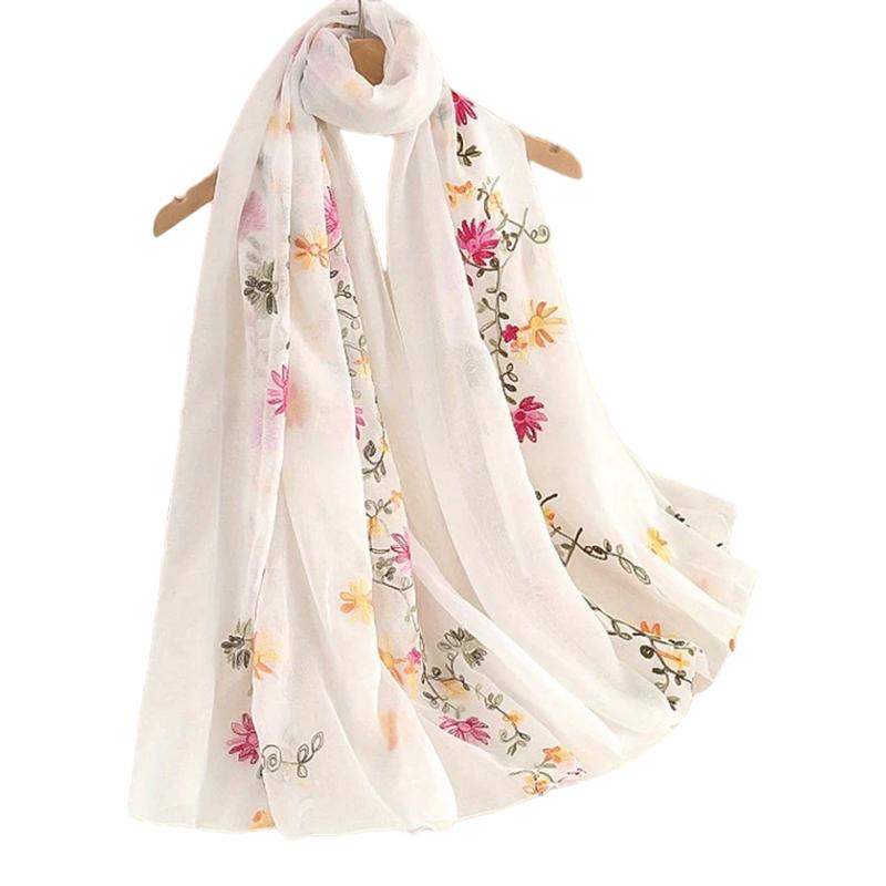 Foulard fleuri pour femme
