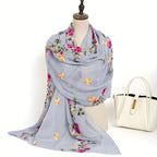 Foulard floral pour femme