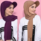Foulard hijab façon casquette