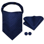 Foulard homme façon ascot en soie