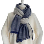 Foulard homme façon chèche en coton