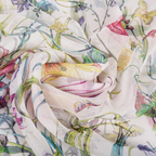 Foulard imprimé en soie pour femme