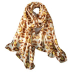Foulard imprimé léopard multicolore